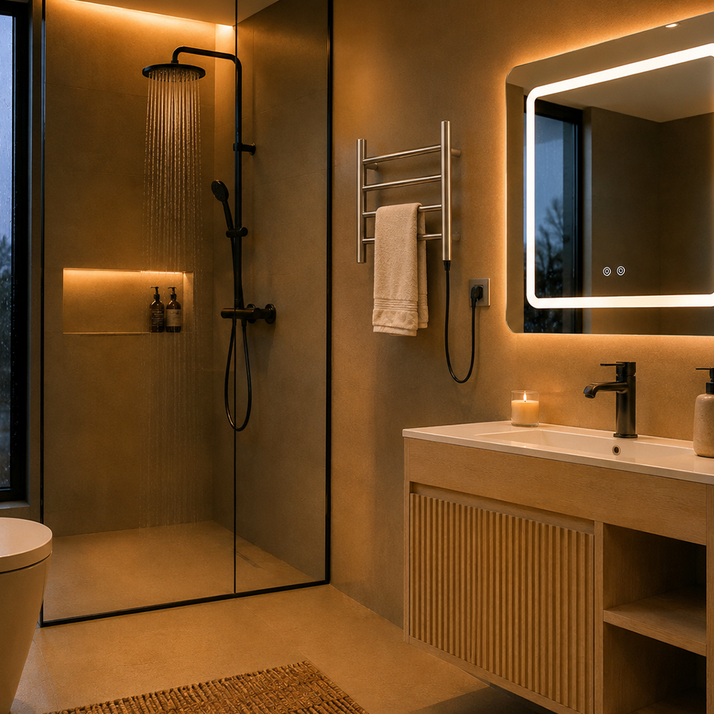 Cómo hacer tu baño más cómodo, cálido y funcional