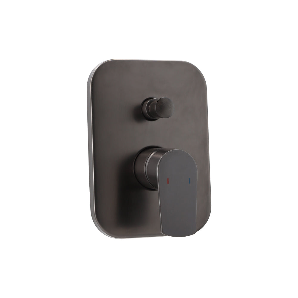 Monomando Ducha Empotrado con Inversor + Plato + Maneral Filippo Grafito Austral