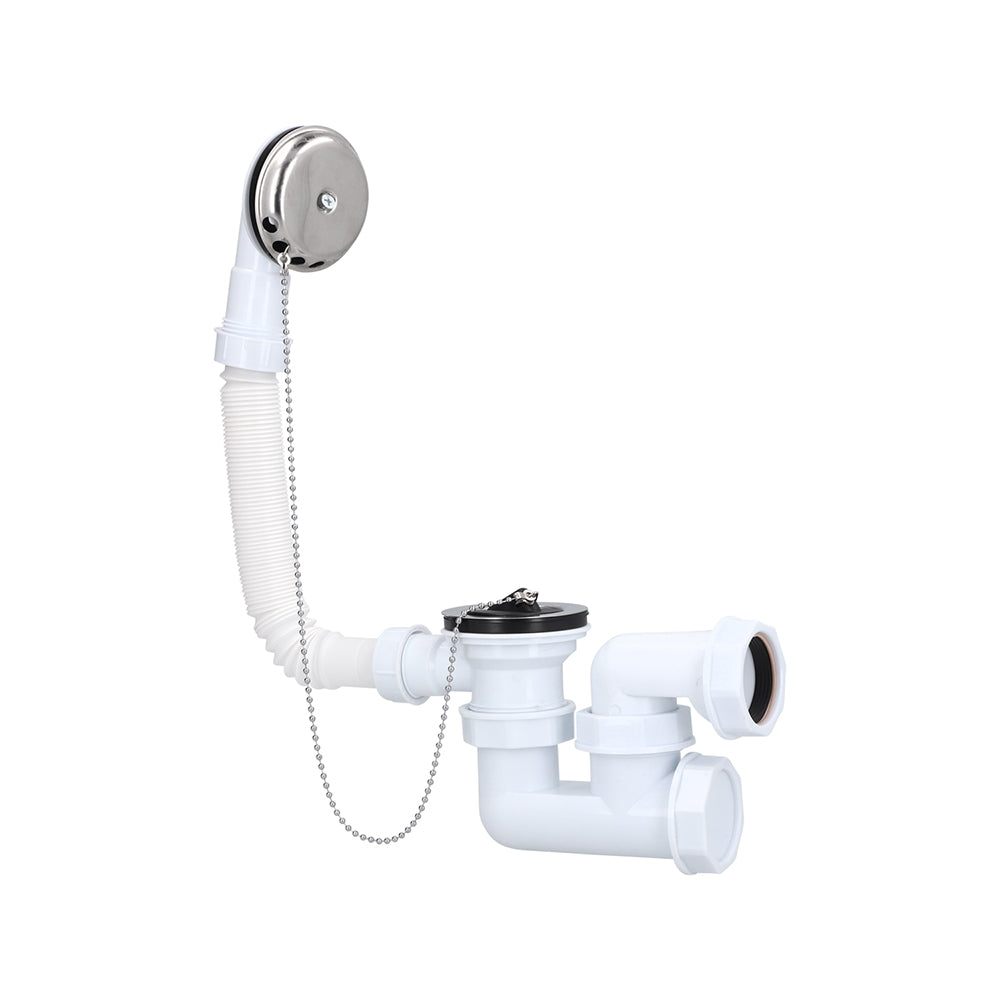 Desague Tina Plástico 1 1/2&#39;&#39; c/Rebalse c/Sifón