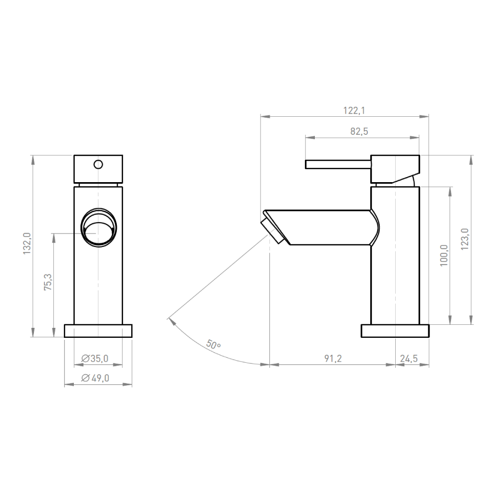 Monomando Lavamanos Oregon Cromo
