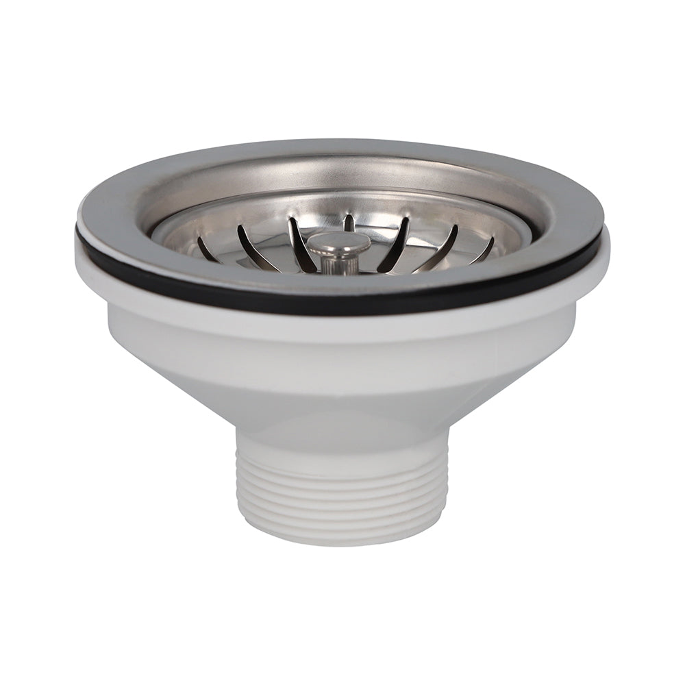 Desague Lavaplatos Plástico c/ salida 1 1/2; Rejilla; s/Reb s/Cola