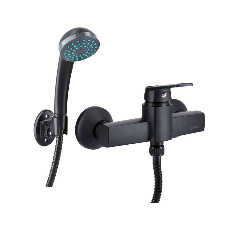 Monomando Ducha Módena Eco Negro Mate