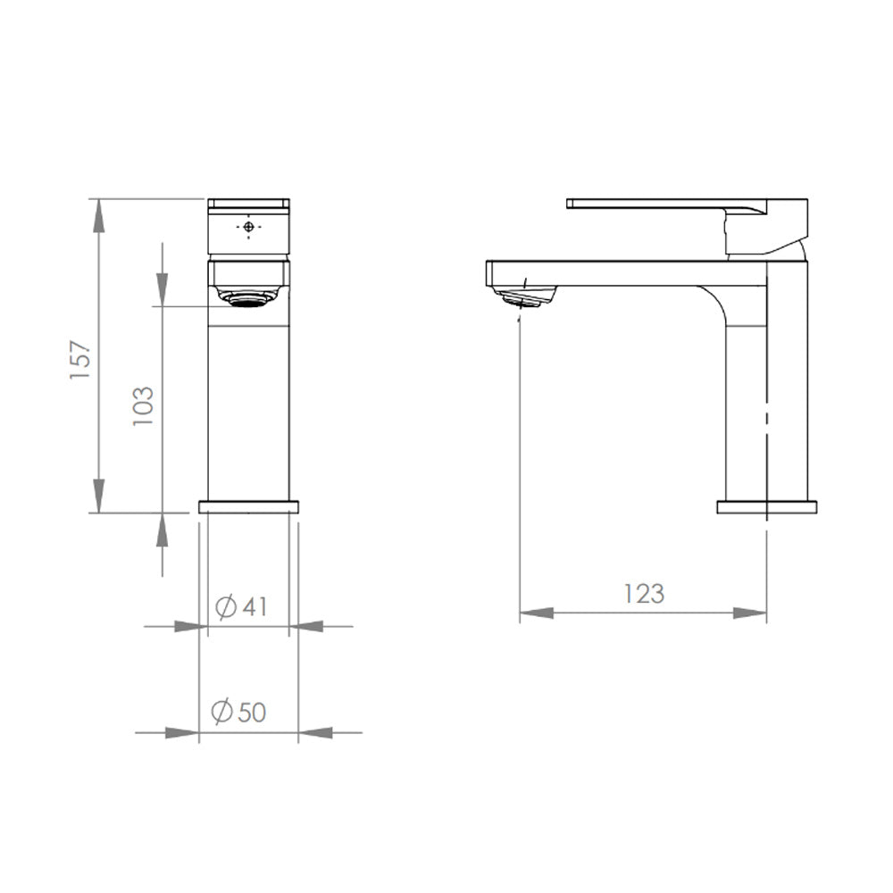 Monomando Lavamanos Tarento Cromo