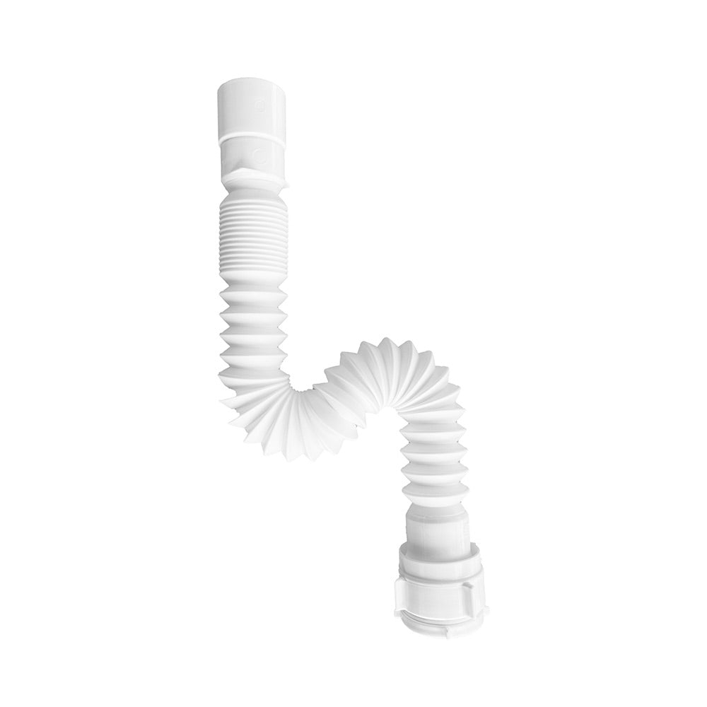Sifón Flexible Universal 1 1/2" y 1 1/4" con Adaptador y Sujetador