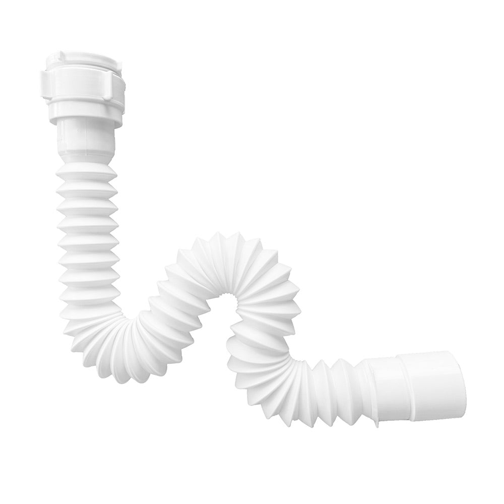 Sifón Flexible Universal 1 1/2&quot; y 1 1/4&quot; con Adaptador y Sujetador