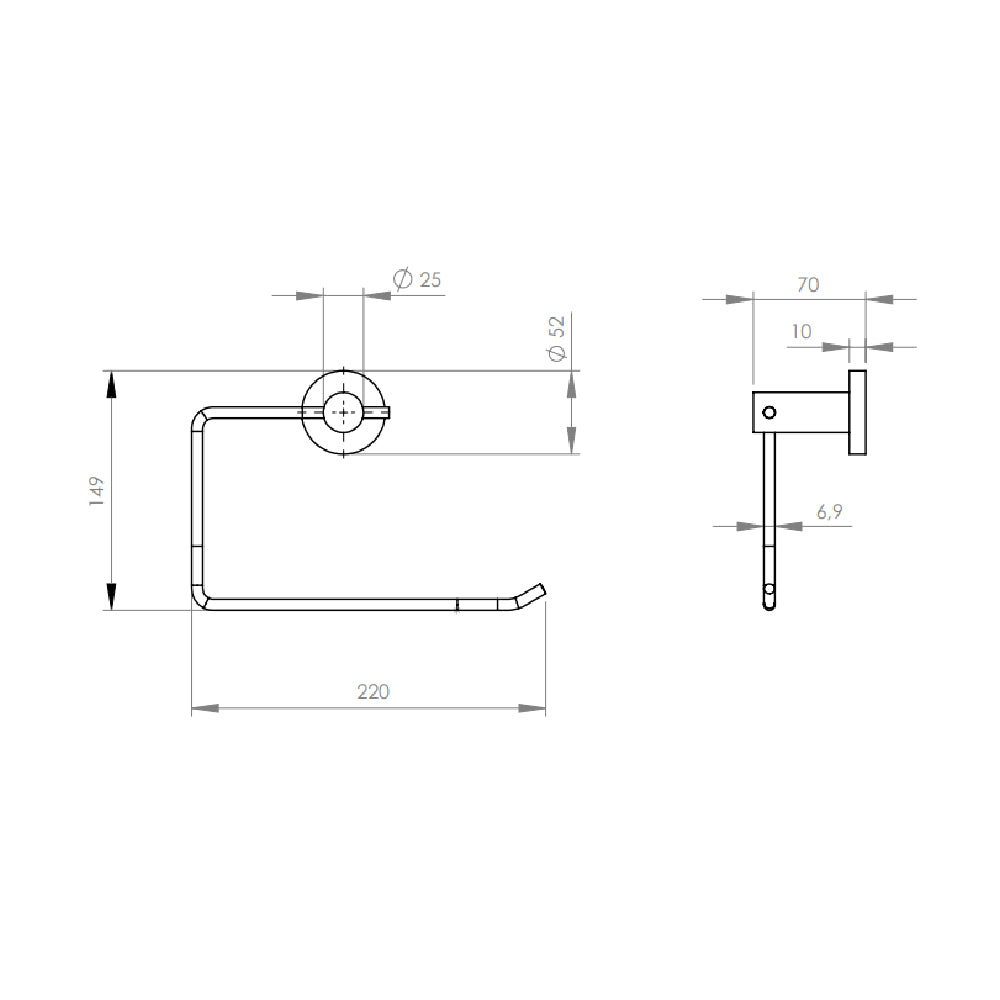 Argolla Toalla C  Benton