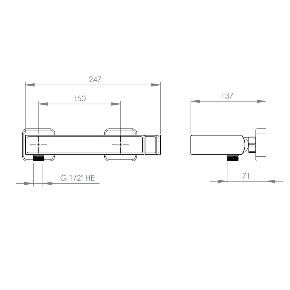 Monomando Ducha Atela Negro Mate