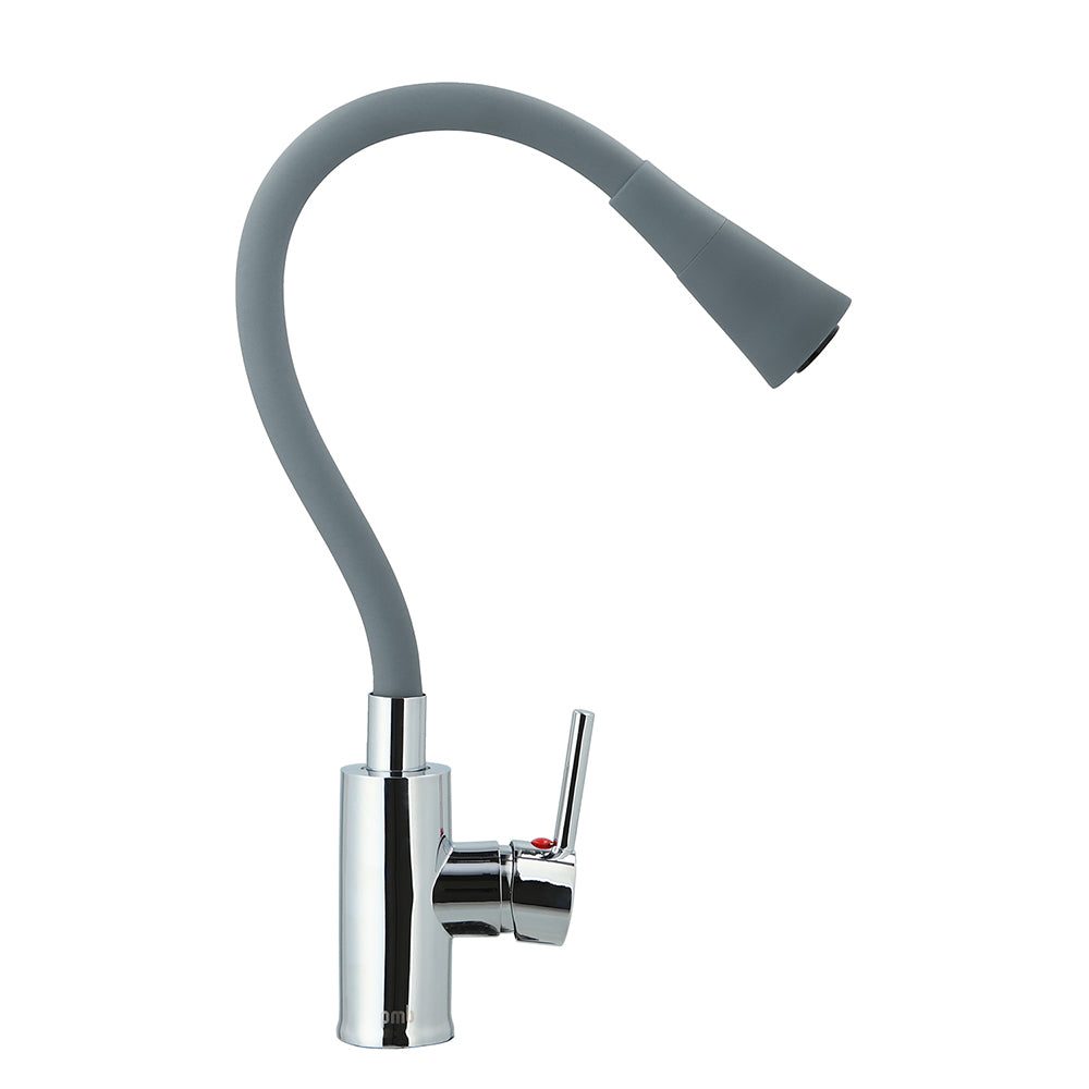 Monomando Lavaplatos Oregon Flex Duo Cromo/Gris