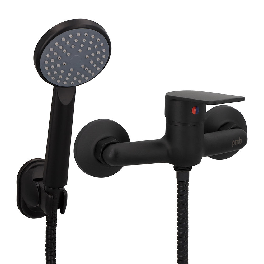 Monomando Ducha Queens Negro Mate