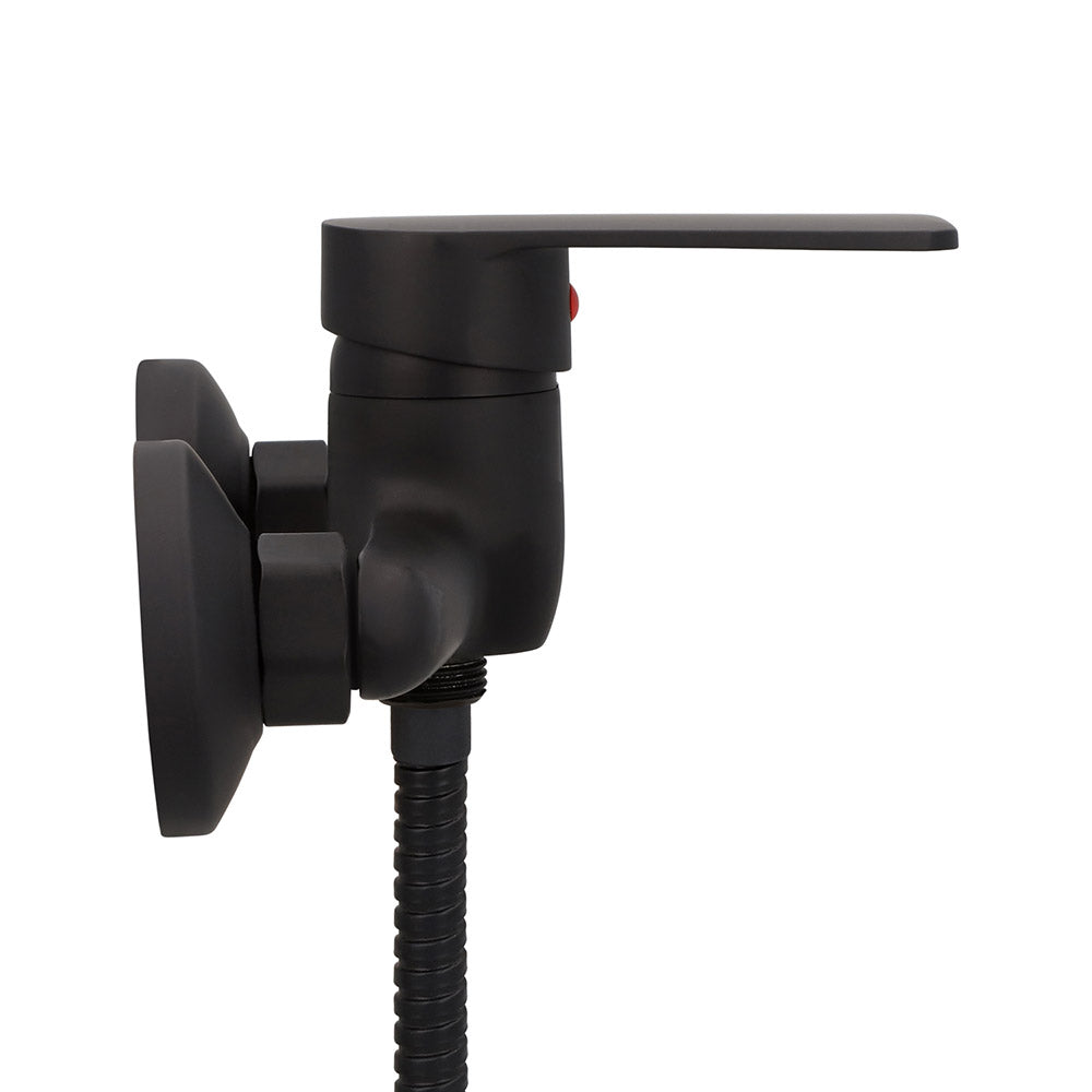 Monomando Ducha Queens Negro Mate