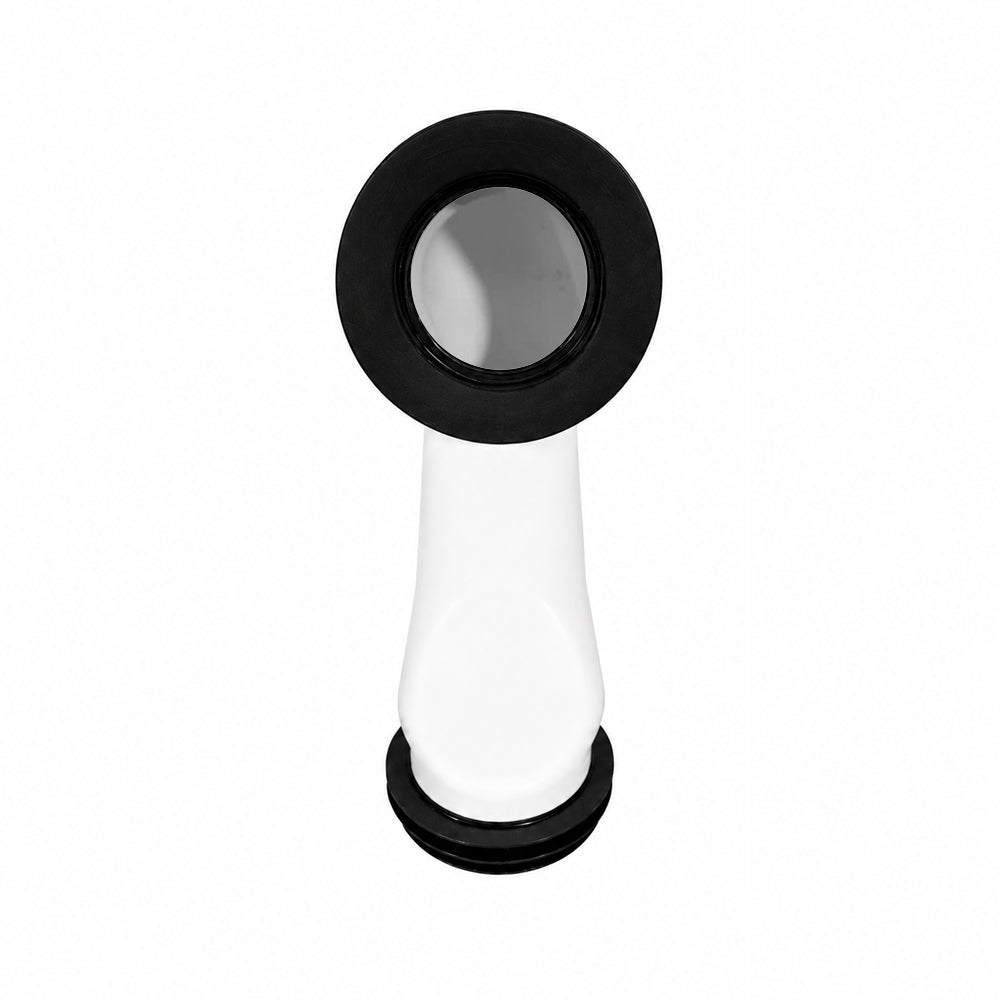 Manguito Adaptador para WC con salida Horizontal - Conexión a Piso 30cm (Vertical)