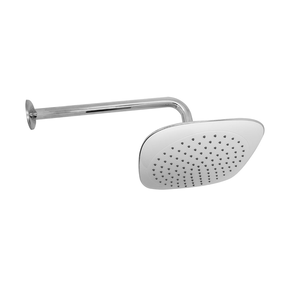 Plato Ducha 20cm con Brazo 29cm Española Cromo/Blanco