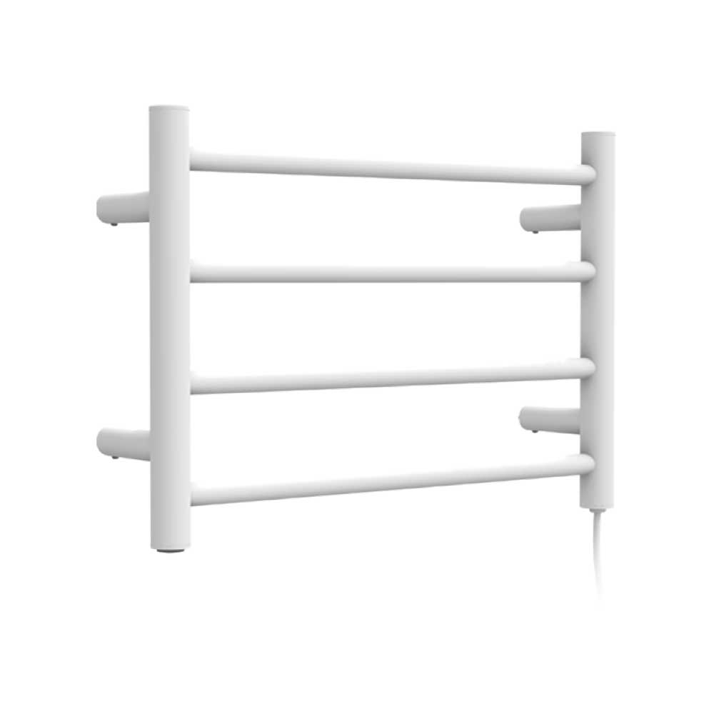Secador de Toallas Eléctrico 4 Barras Blanco