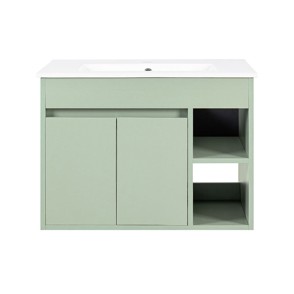 Mueble Vanitorio Lille Sage Green + Cubierta 60x46x50 cm
