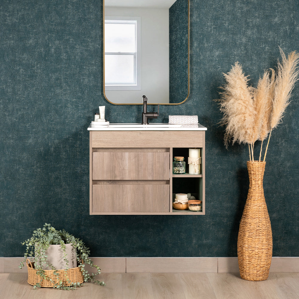 Mueble Vanitorio Paris Lenga + Cubierta 70x46x50 cm