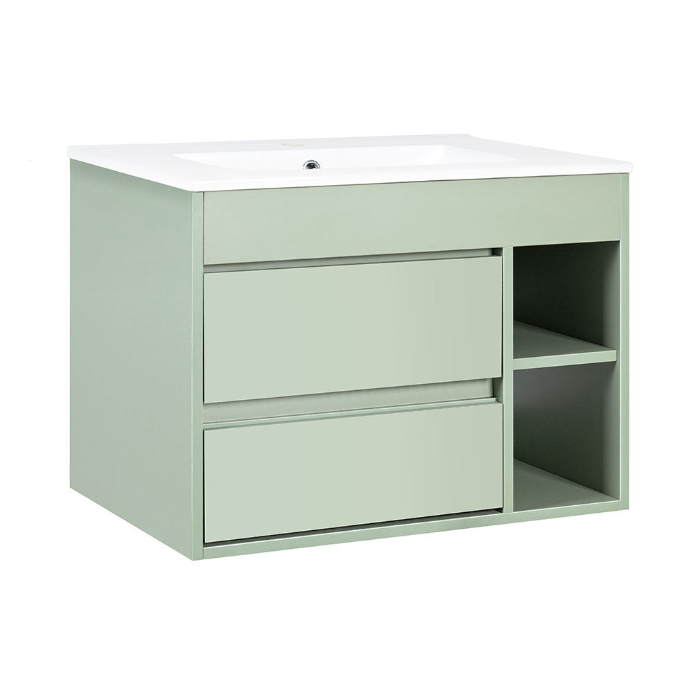 Mueble Vanitorio Paris Sage Green + Cubierta 60x46x50 cm