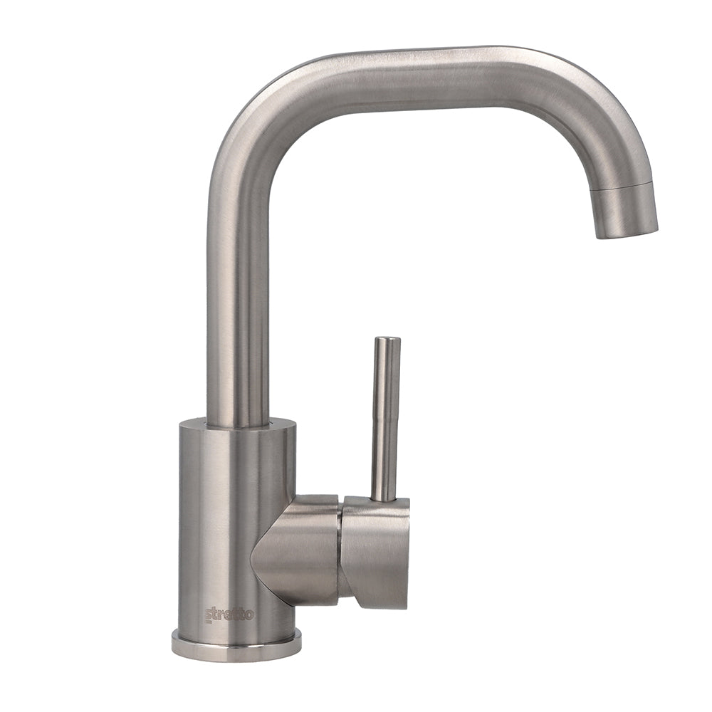 Monomando Lavamanos Novara Inox Satinado