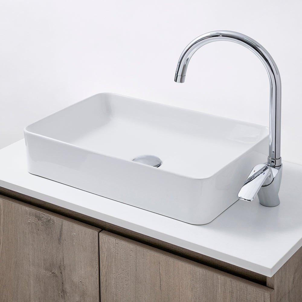 Vanitorio sobre cubierta rect. 50 cm.