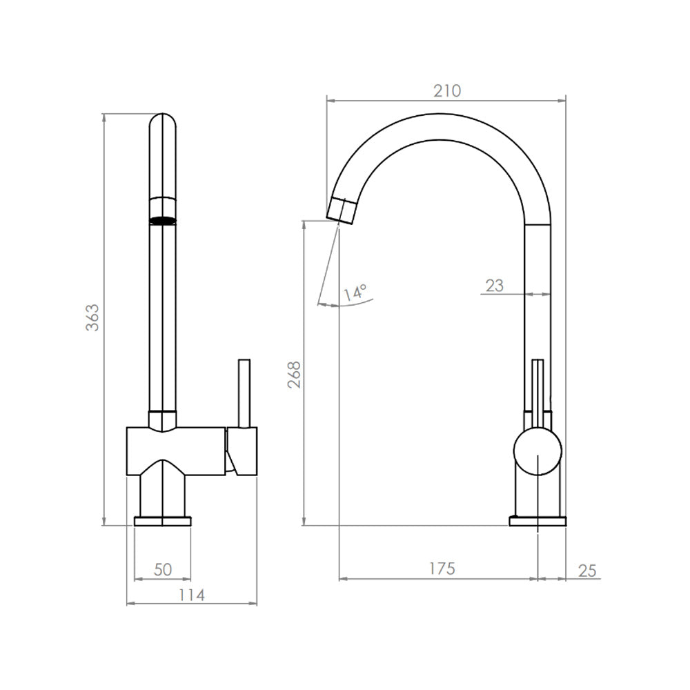 Monomando Lavaplatos Cento Inox Satinado