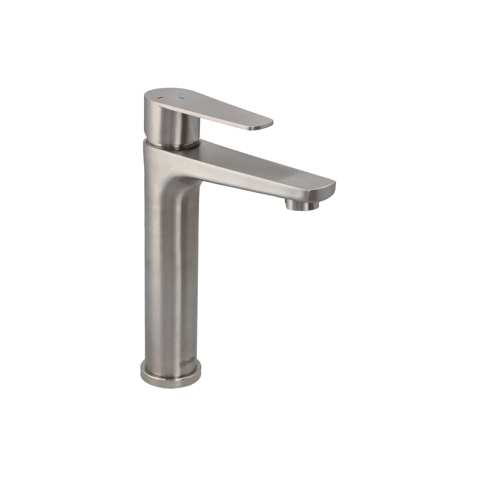 Monomando Lavamanos Alto Verceli Inox Satinado