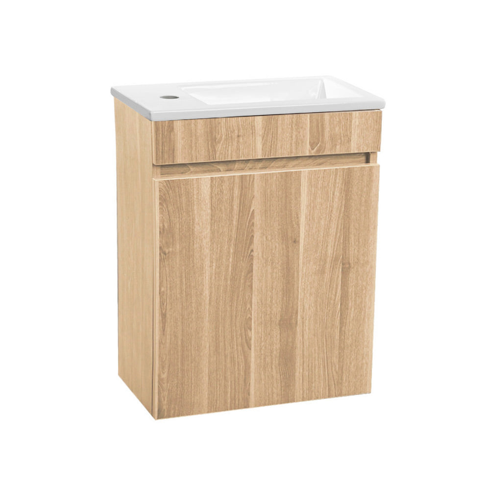 Pack Denia | Mueble Vanitorio Nogal + Sanitario + Grifería + Accesorios