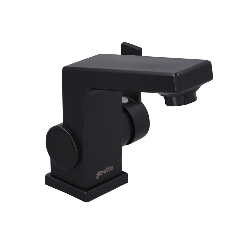 Monomando Lavamanos Ridotti Negro Mate