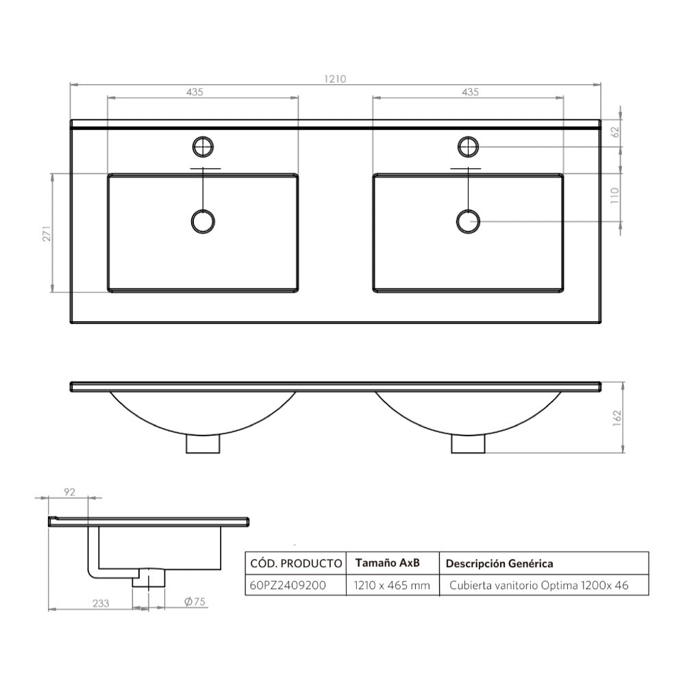 Mueble de Baño Completo Sophie Sage Green Texturado