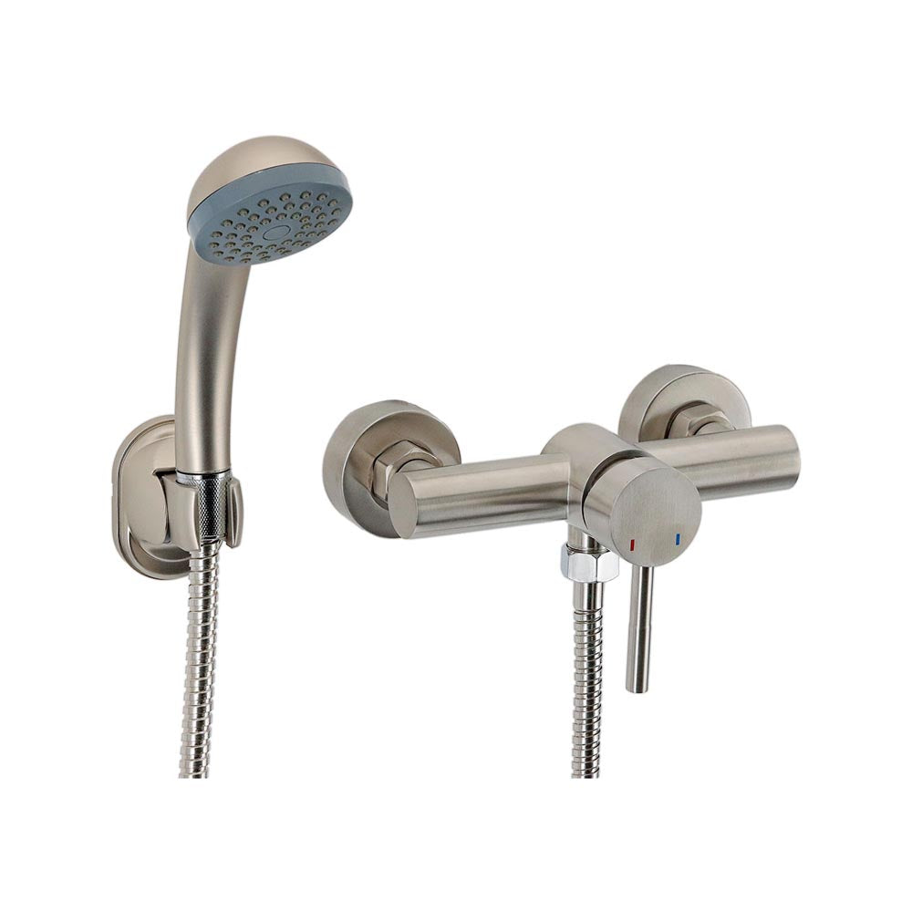 Monomando Ducha Nola Inox Satinado