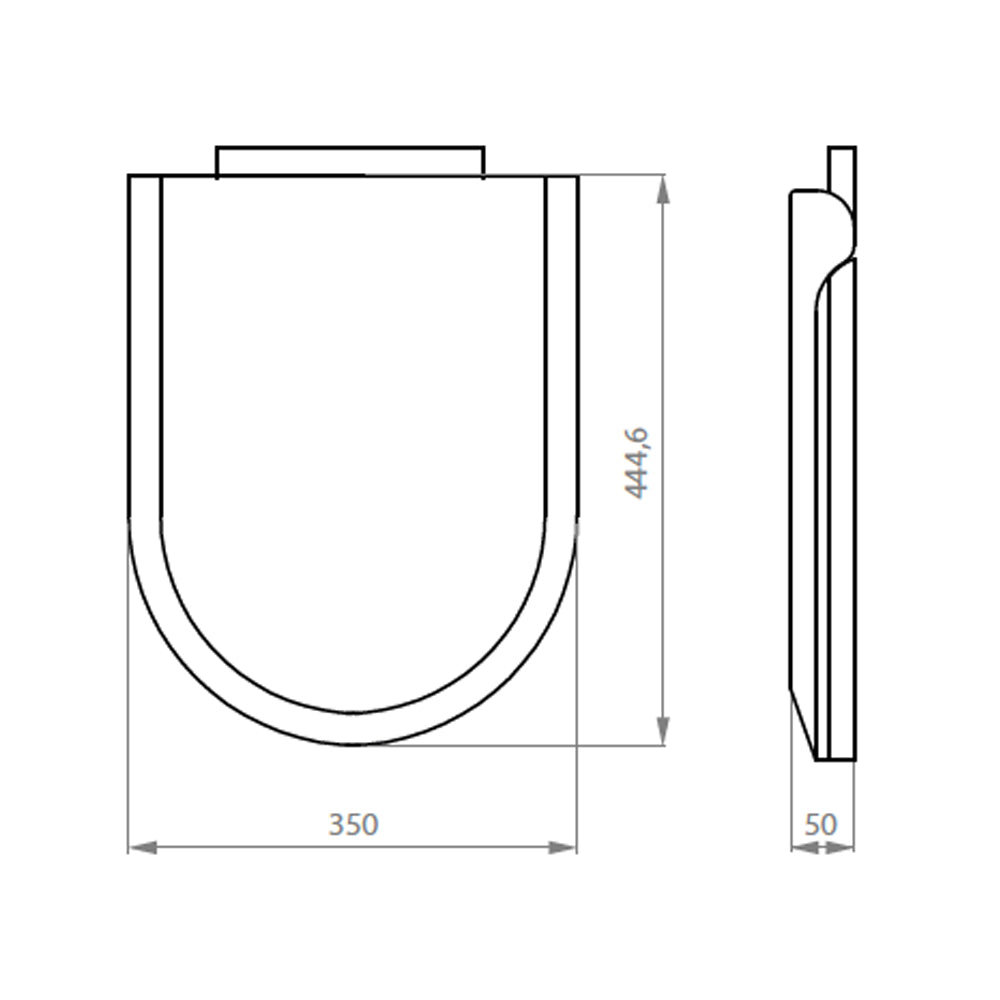 Asiento y Tapa P.P. Soft Close para WC New Ares