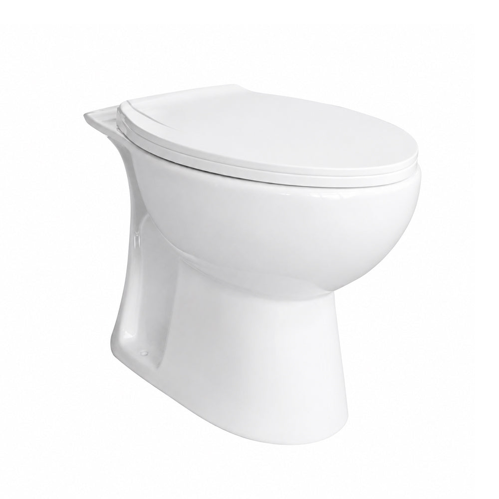 Taza WC Aura con fijaciones y Manguito 30cm - Salida a Piso (Vertical)