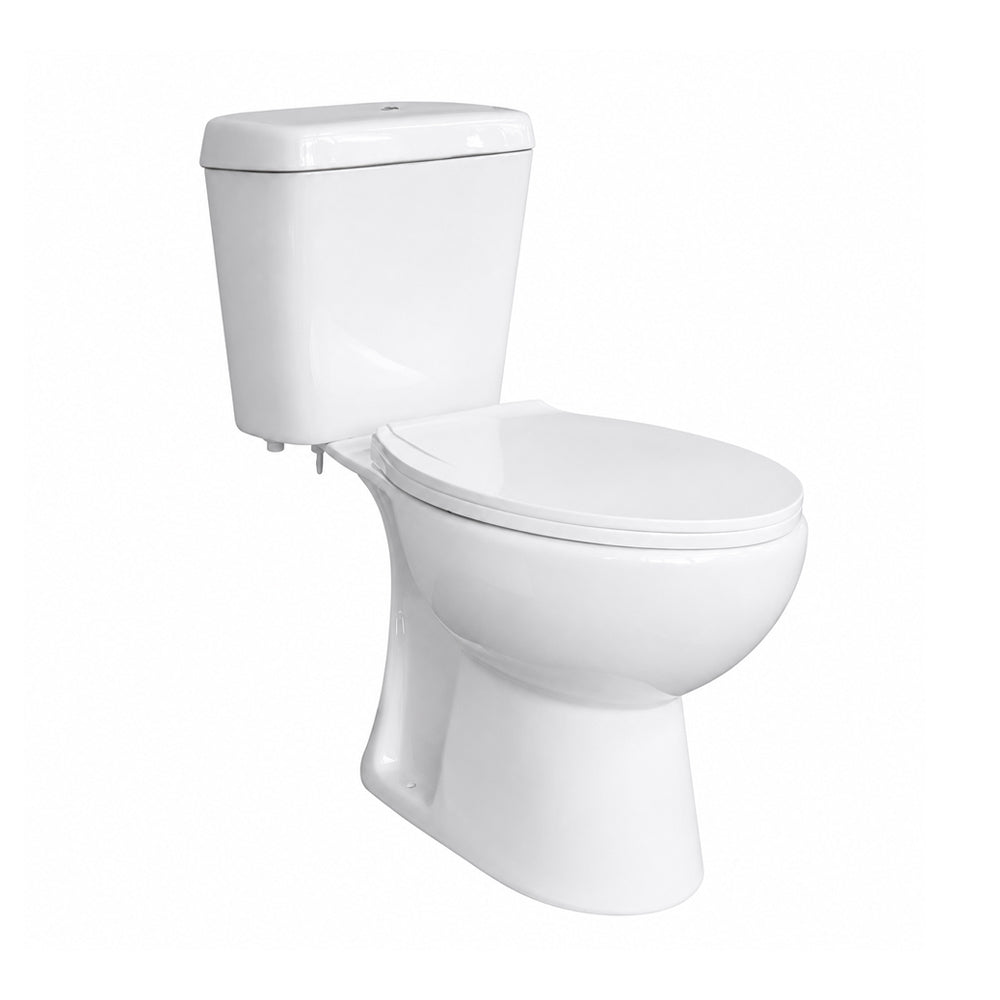 Taza WC Aura con fijaciones y Manguito 30cm - Salida a Piso (Vertical)