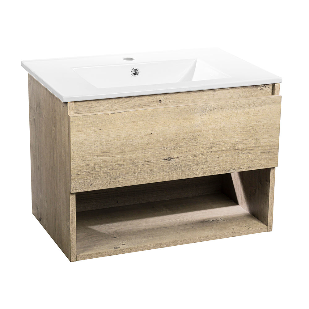 Mueble Vanitorio Belle Nogal + Cubierta 60x46x50 cm
