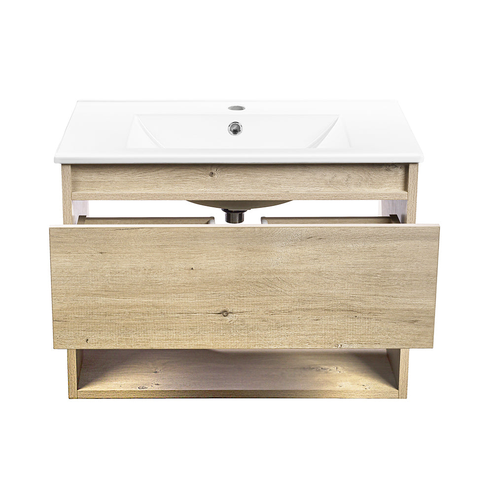 Mueble Vanitorio Completo 70 x 46 cm Belle Nogal