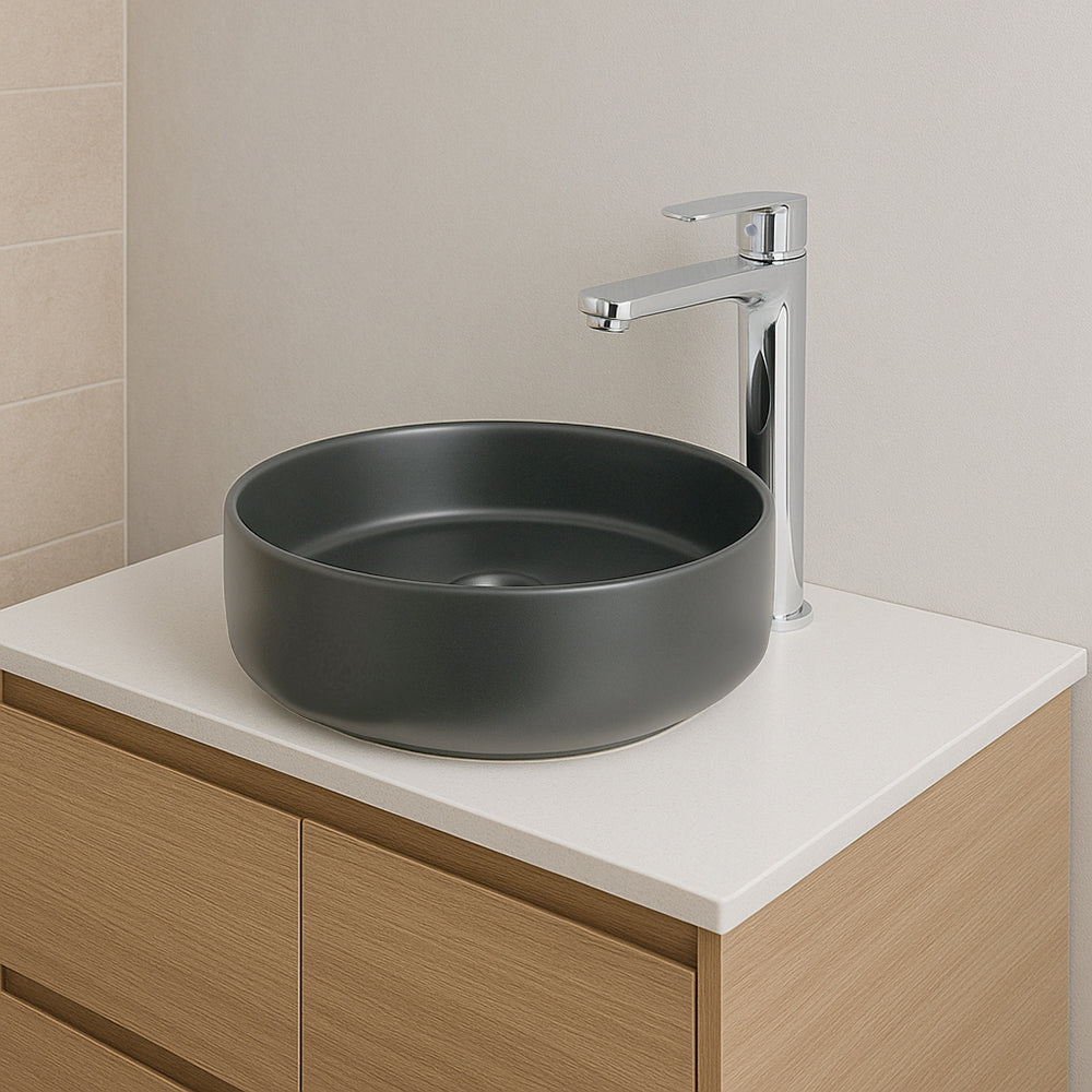 Vanitorio sobre cubierta redondo 36x36x12cm