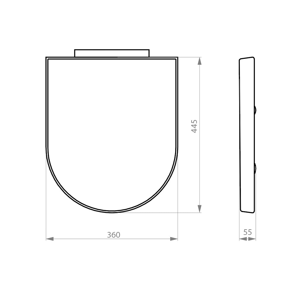 Asiento y Tapa Urea Soft Close para WC Acros/ New Atos