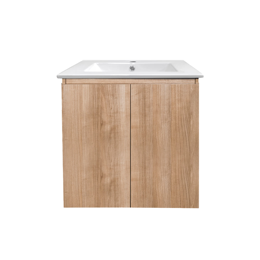 Mueble Vanitorio Mince Nogal + Cubierta 90x46x50 cm