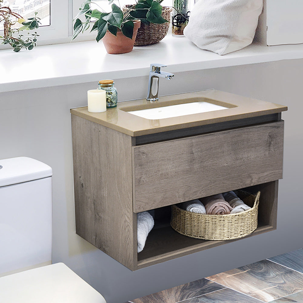 Mueble Vanitorio Belle Lenga + Cubierta 120x46x50 cm