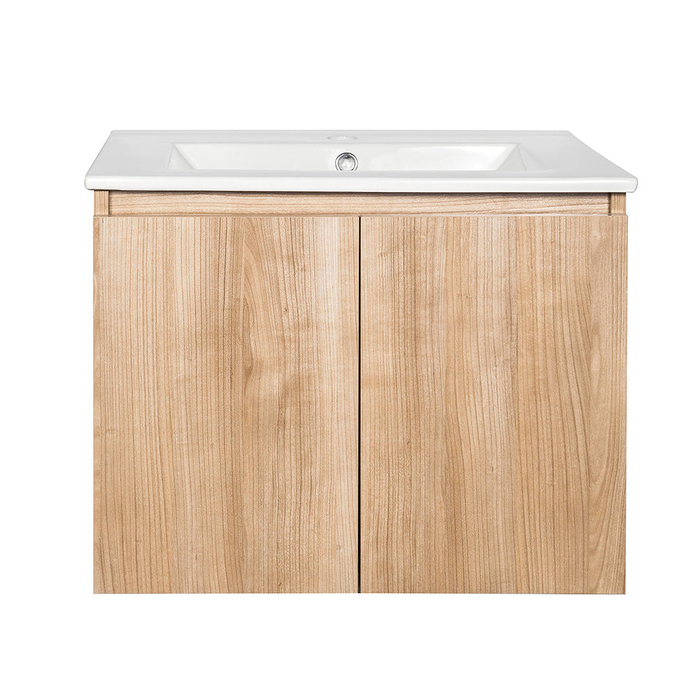 Mueble Vanitorio Ermes Nogal + Cubierta 70x46x50 cm