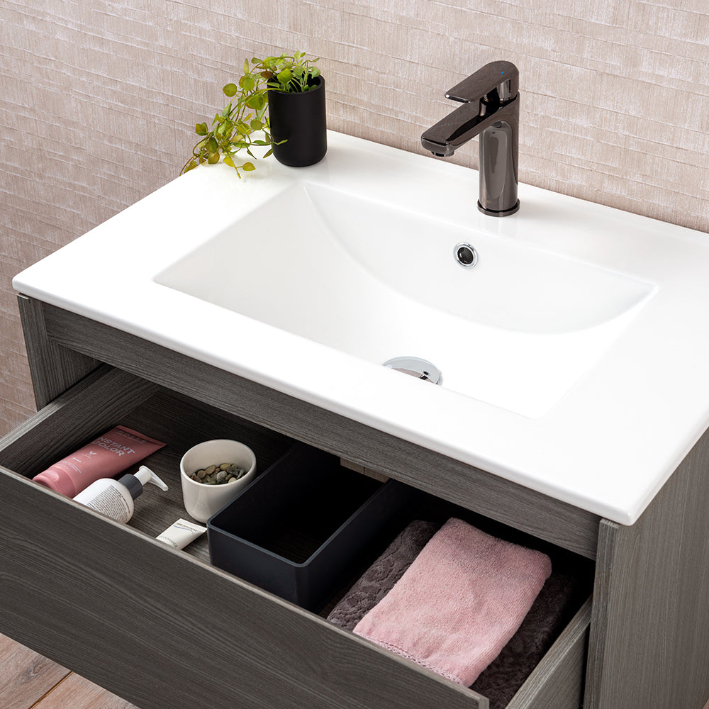 Mueble Vanitorio Zoé Ulmo + Cubierta 100x46x50 cm