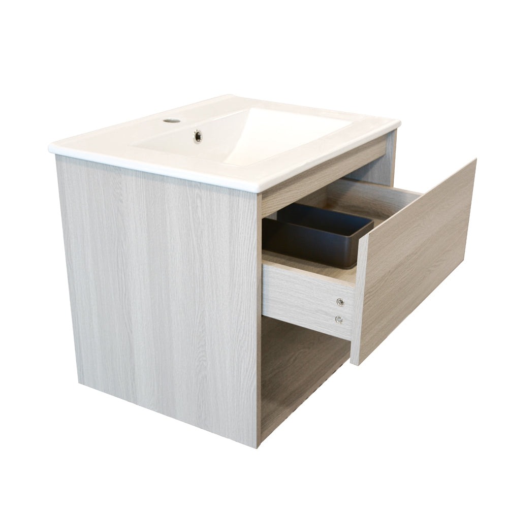 Mueble Vanitorio Zoé Albayalde + Cubierta 90x46x50 cm