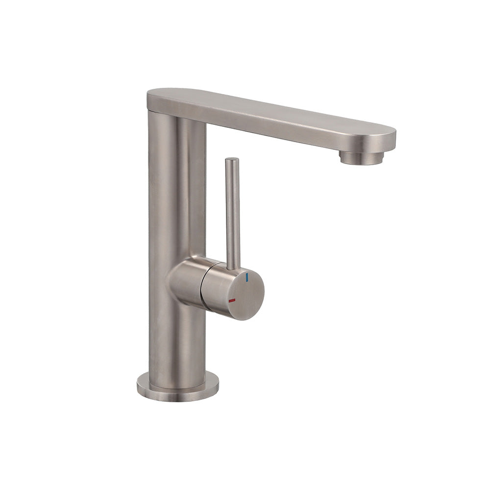 Monomando Lavamanos Veroli Inox Satinado