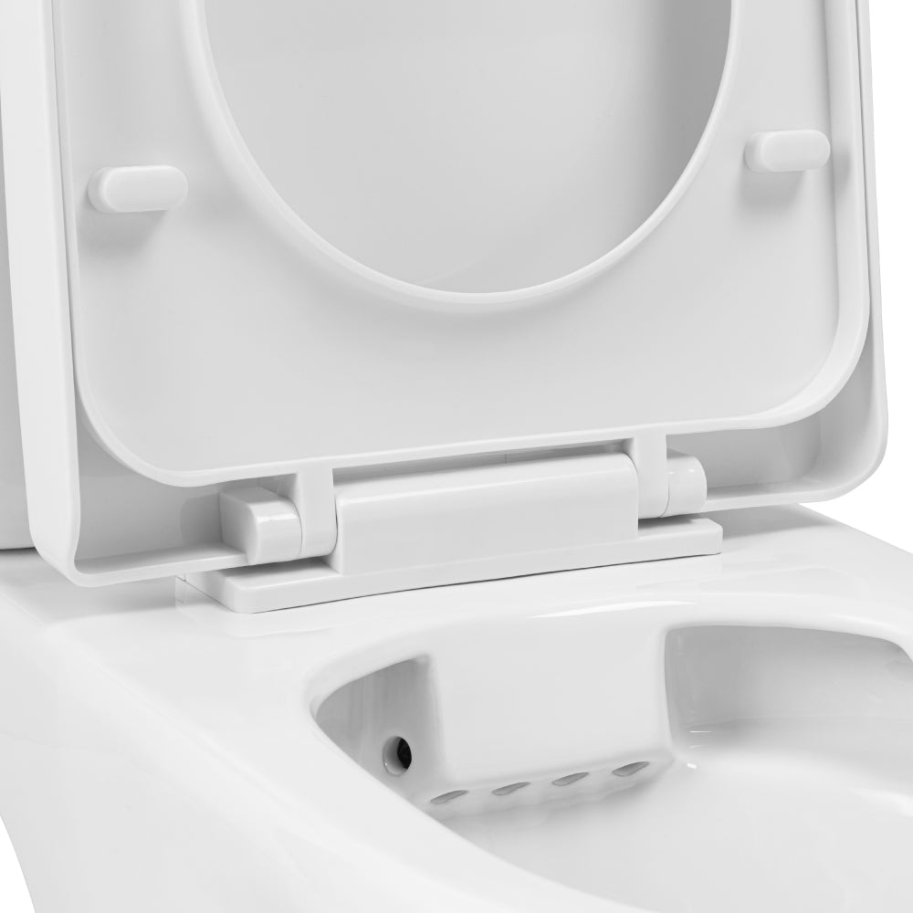 Sanitario Wc Two Piece New Atos 2 - Descarga a Muro 18 cm. (Horizontal)