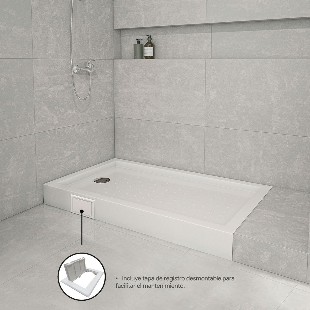 Receptáculo de Ducha Zeus 70x15 cm sin Desagüe