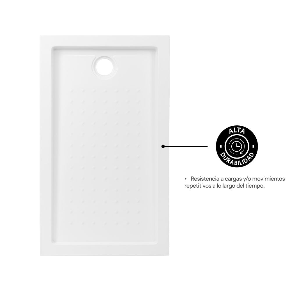 Receptáculo de Ducha Acrílico 80x15 cm Sin Desagüe
