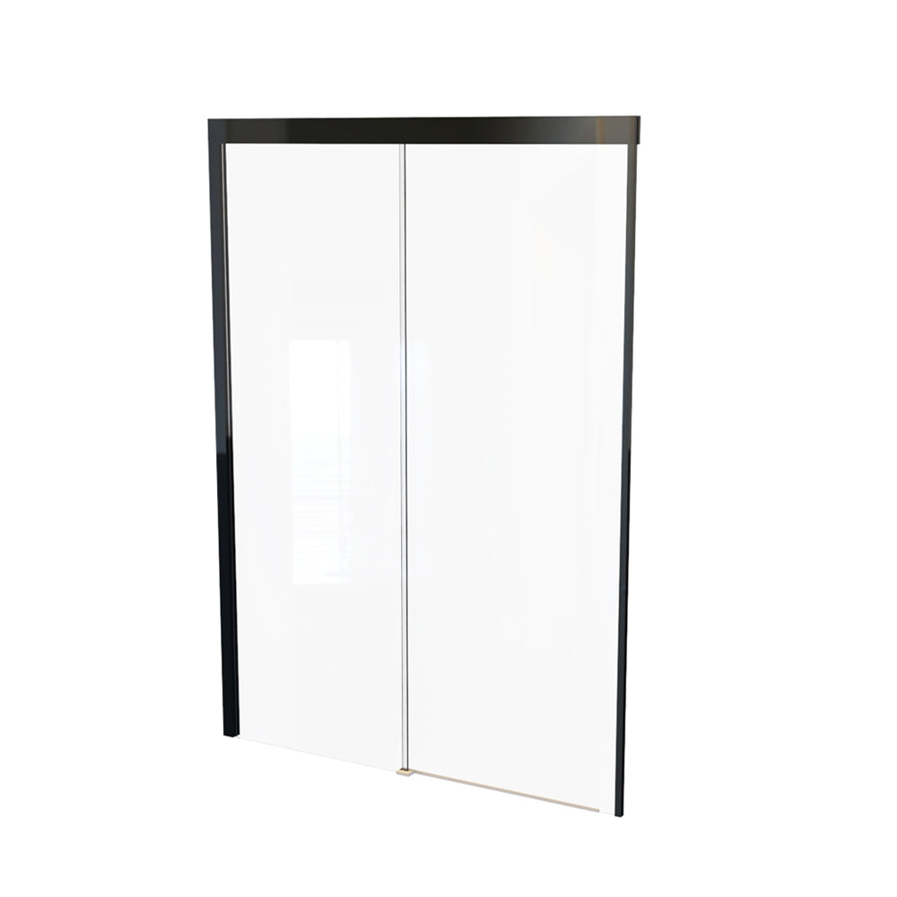 Mampara Corredera Hera 160x185 cm Negro Mate Ajustable ±3 cm