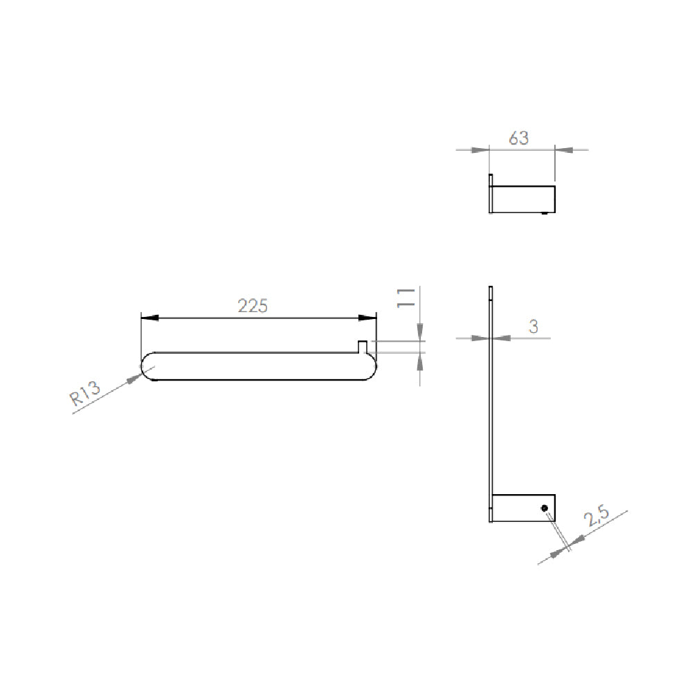 Ganchera Toalla Brica