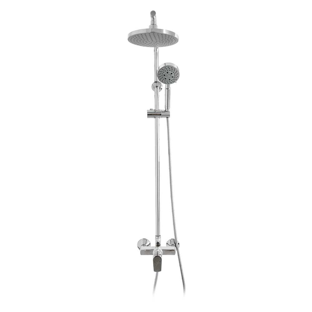 Pack Baño Altea | Mampara 70x70 + Receptáculo + Columna Ducha Cromo