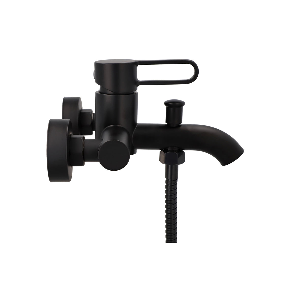 Monomando Tina Ducha Rizzo Negro Mate