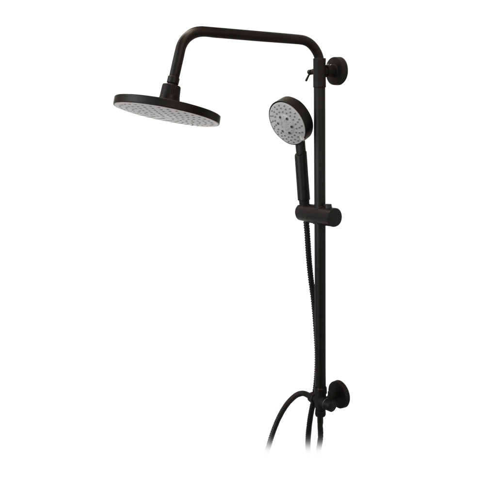 Columna de Ducha Venti Negro Mate + Ducha Verona