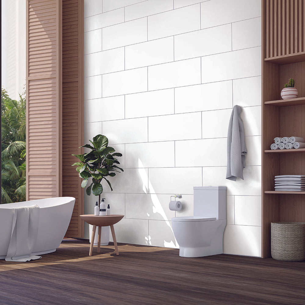 SALDO - T50C6 - WHITE MATE Ceramica Muro Blanco Acet. 30x58 RT